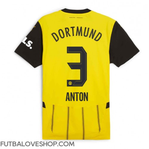 Dres Borussia Dortmund Waldemar Anton #3 Domáci 2024-25 Krátky Rukáv